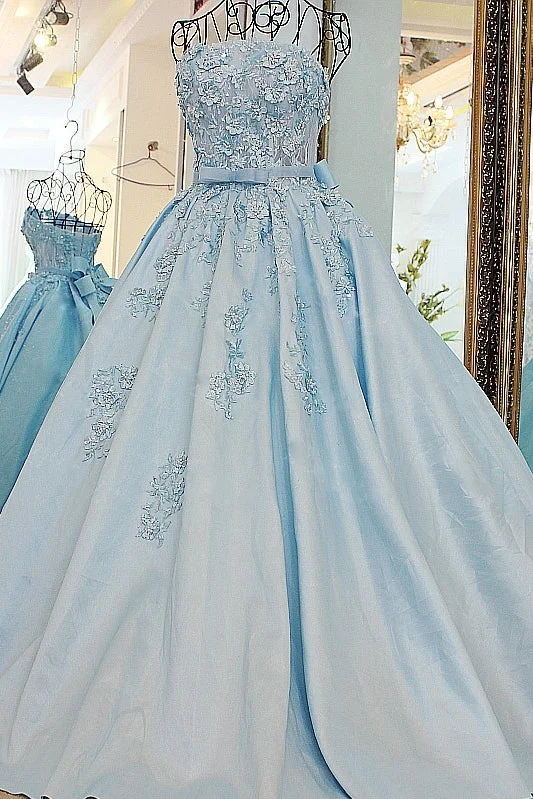 Deal of the Day Sequins Applique Lace A-Line Strapless Floor-Length Beading Evening Dresses Deal of the Day Sequins Applique Lace A-Line Strapless Floor-Length Beading Evening Dresses