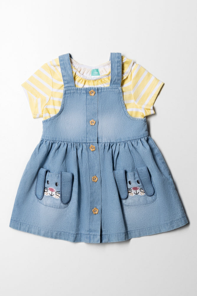 Warehouse Sale stylish party dressFlared Pinni Set Blue