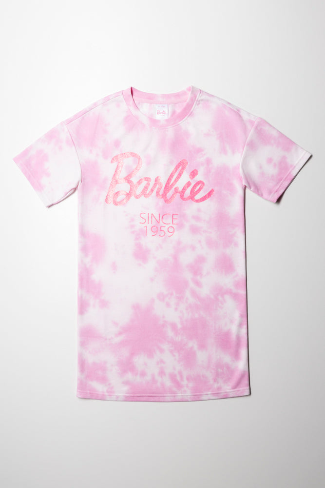 New Markdowns fitted cocktail dressBarbie Short Sleeve T-Shirt Dress Pink