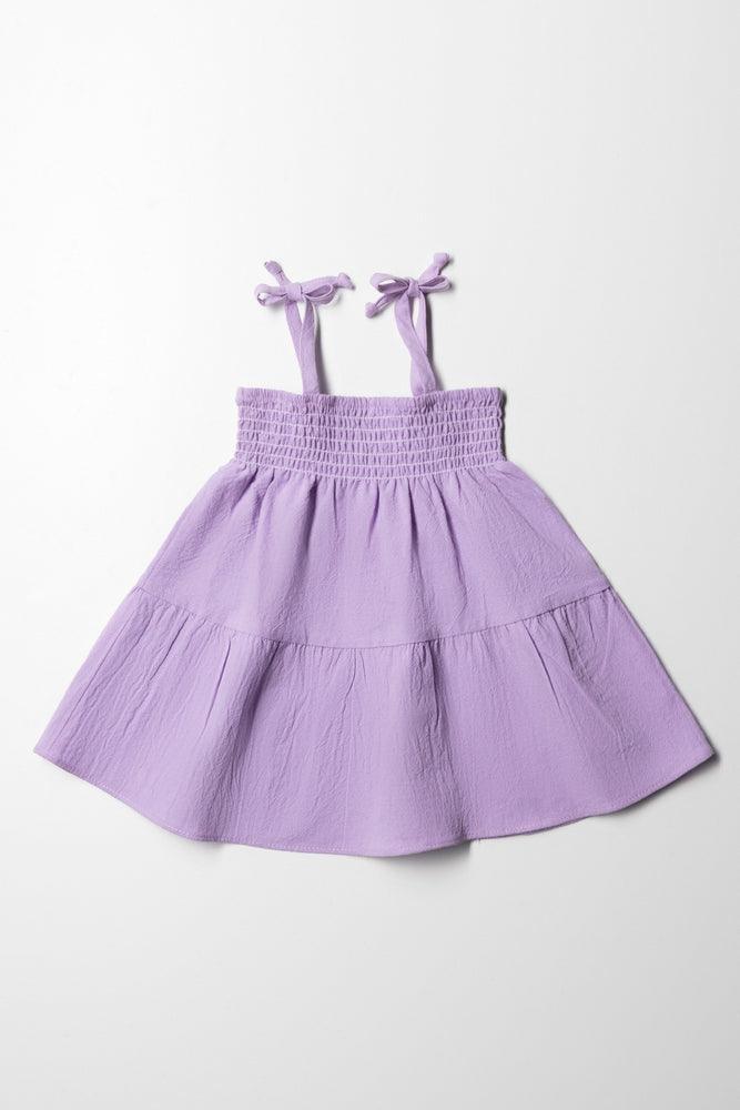 Value Deals romantic dressStrappy Tiered Dress Purple