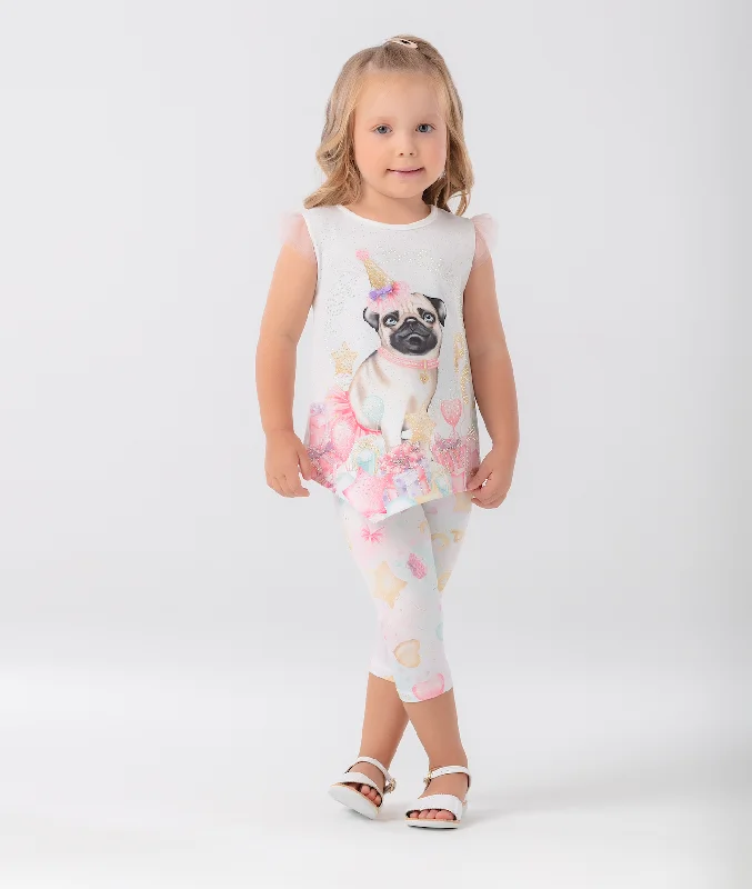 Super Sale relaxed fit dressPuppy Legging Set