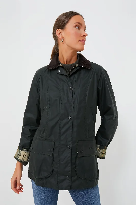 fashionable puffer jacketSage Beadnell Wax Jacket