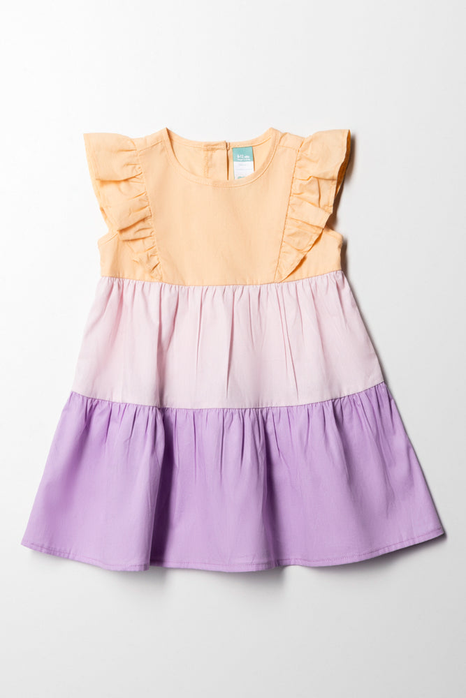 Limited Quantity sleeveless dressTg Colourblock Dress Colorblock