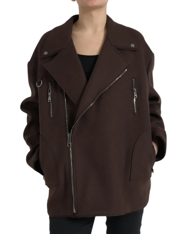 Buy More, Save More raincoatDolce & Gabbana  Oversized Wool Jacket - Brown