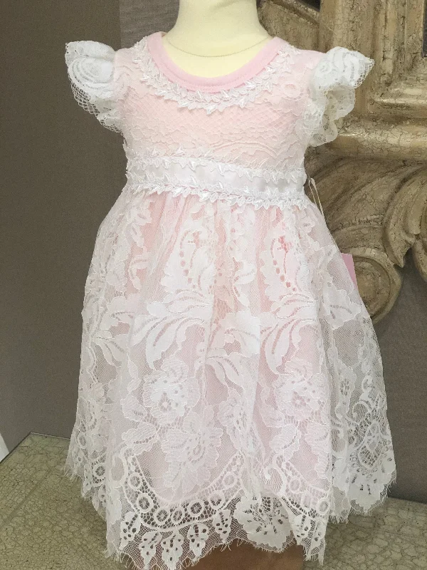 Savings Galore off-shoulder dressPink Lace Long Dress