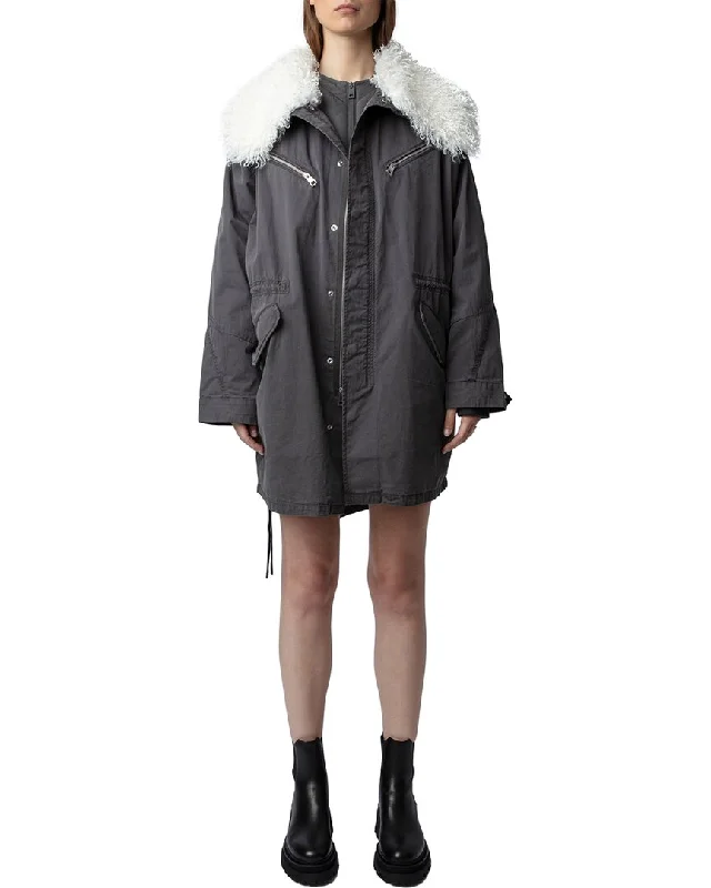 Best Deals oversized trench coatZadig & Voltaire Kidea Lave Jacket