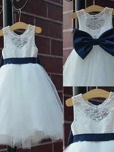 Savings Alert Flower Girl Dresses Princess Lovely White Lace Tulle JKF025