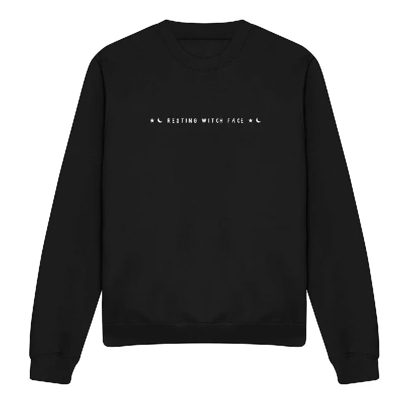 Crazy Savings fitted workout hoodieResting Witch Face Halloween Feminist Sweatshirt