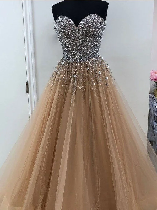 Sale Event Chic Prom Dresses Sweetheart A line Beading Prom Dress Sexy Evening Dress JKL987