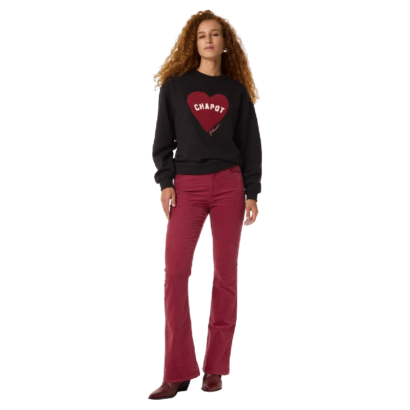 Exclusive Online Offer sleek gym hoodieFabienne Chapot Terry Sport Heart Sweater