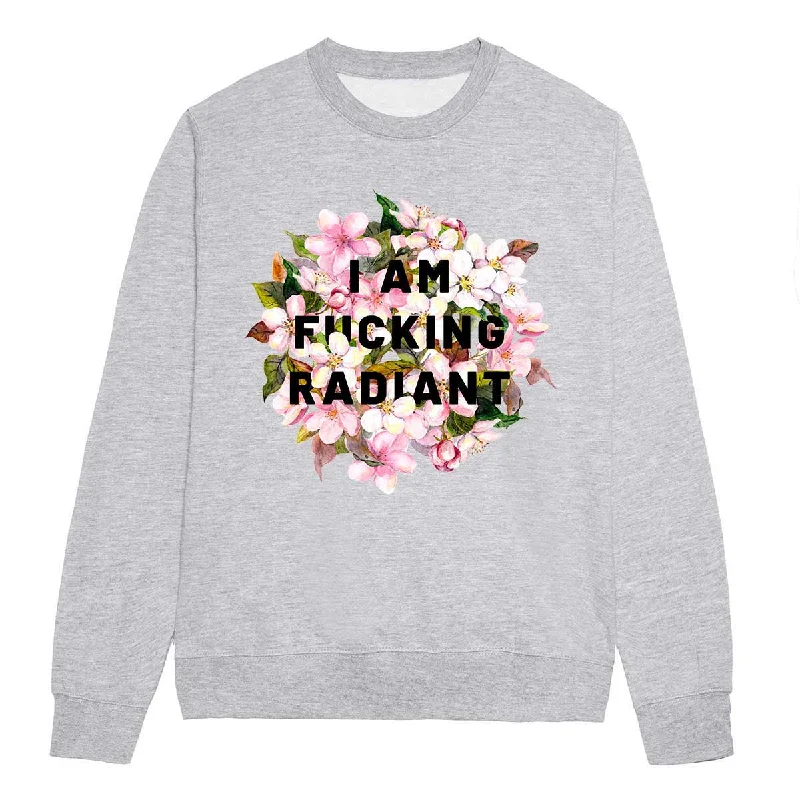 Special Price eco-friendly fitness hoodieI Am F*cking Radiant Feminist Sweatshirt