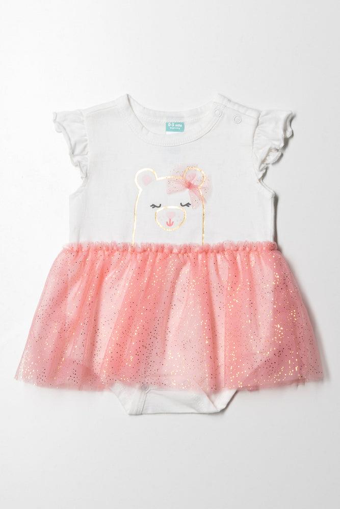 Price Drop Alert playful dressBear Styled Occasion Dress White