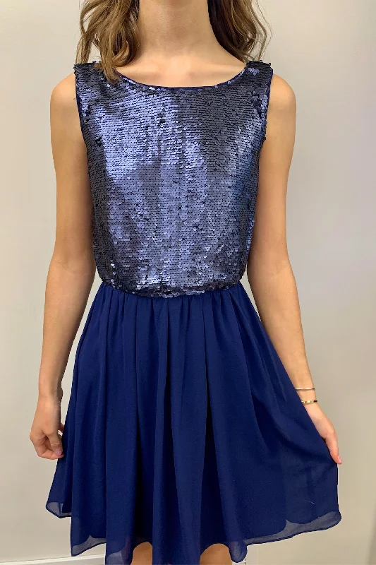 boho dressSequin Tank Mini Dress In Navy