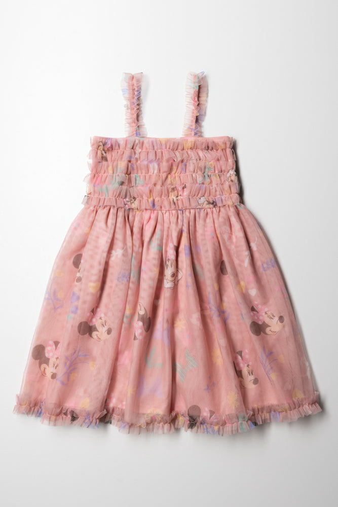 Act Now backless dressMinnie Mouse Printed Tulle Dress Pink