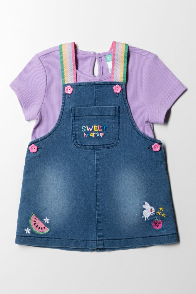 Super Sale off-shoulder dressDenim Pinni Set