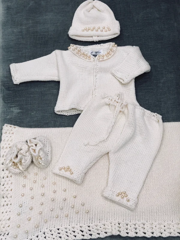 Price Reduction trendy bodycon dressIvory Crochet Pearl Set
