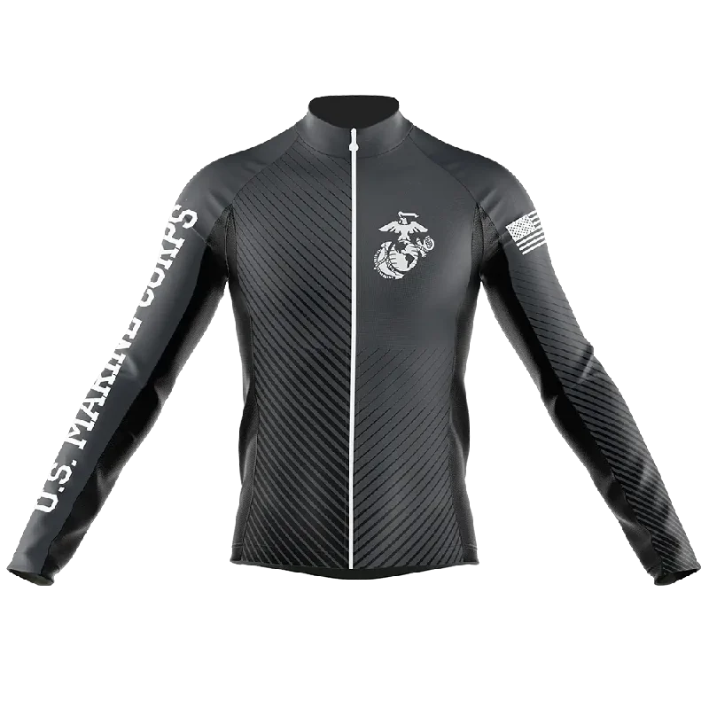 Year-End Sale chic active hoodieMarines Long Sleeve Cycling Jersey