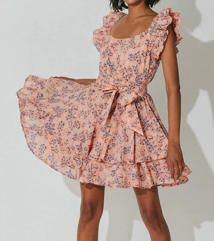 sleek dressBritt Mini Dress In Positano Floral