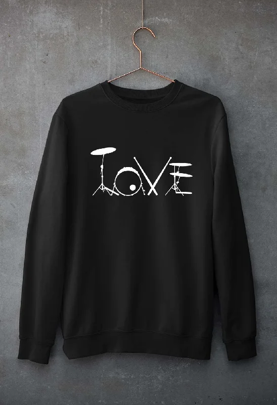 vibrant athletic hoodieLove Drum Unisex Sweatshirt for Men/Women