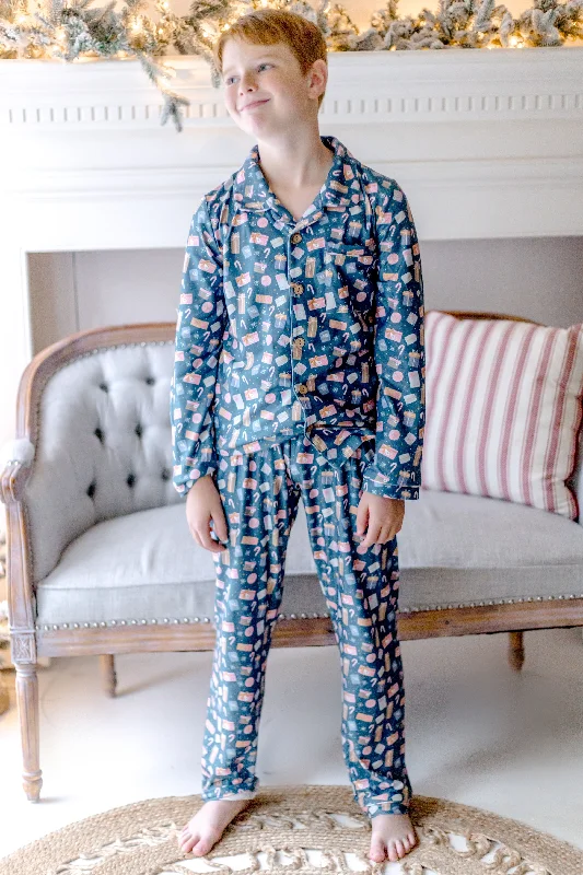 Year-End Sale textured dressBoys Santas Surprise Stash Lounge Set