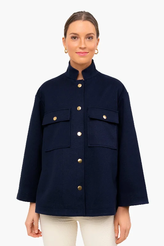 minimalist jacketNavy Marant Shirt Jacket