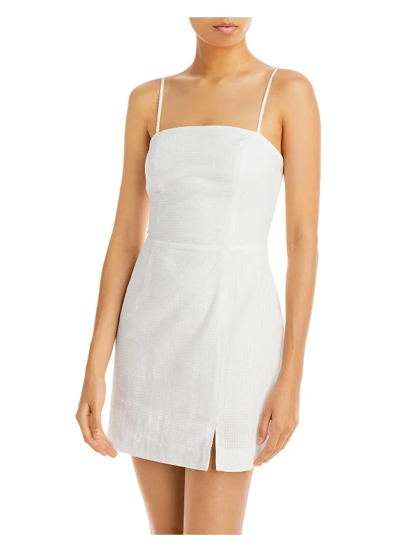Deep Discounts v-neck dressWomens Lace Up Back Short Mini Dress