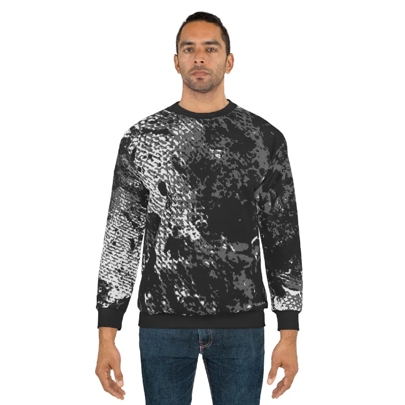 Midnight Madness fashionable gym hoodie"Mystic Cube" (Cosmic Fusion - Dark Charcoal) - Unisex Sweatshirt