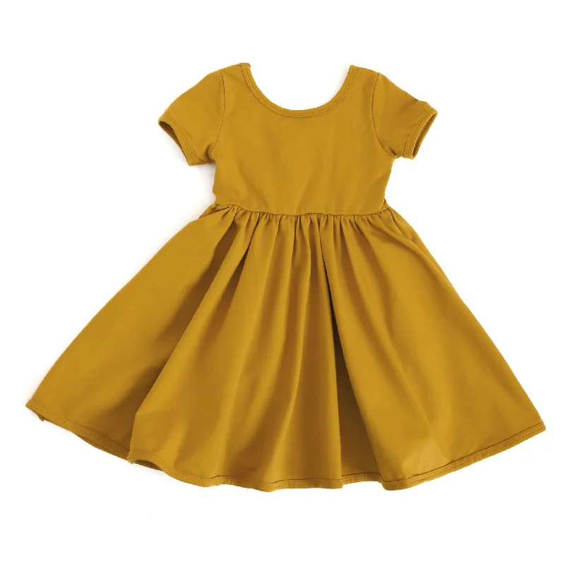 Limited Quantity velvet dressMustard Everyday Dress