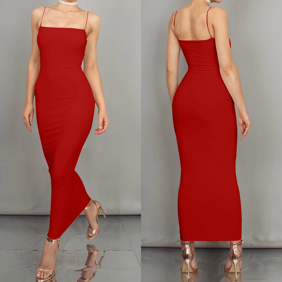 Price Drop floral midi dressLong Sling Dress Club Sexy Suspender Dress