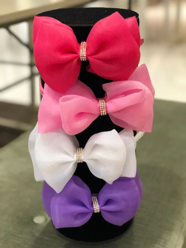 Special Savings structured dressChiffon Bow Crystal Headband