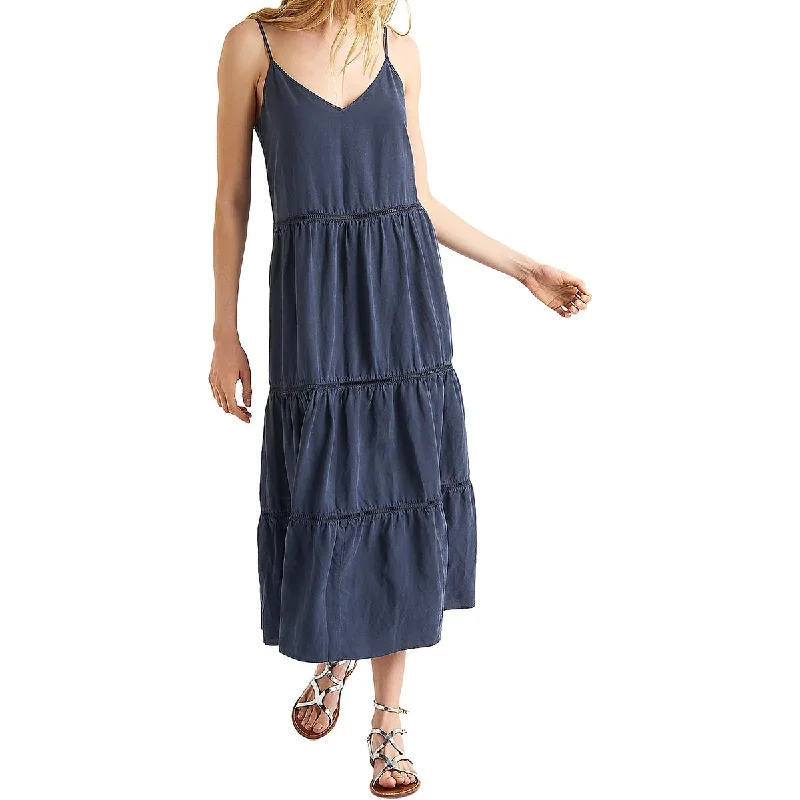 casual slip dressSplendid Womens Tiered Adjustable Spaghetti Straps Sundress