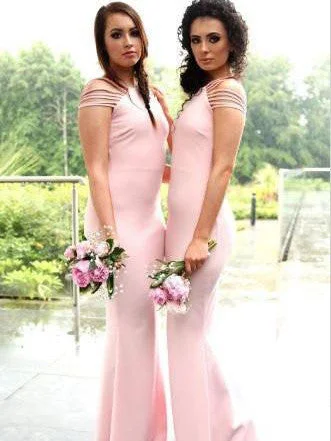 Hot Deal Bridesmaid Dresses Sheath/Column Off-the-shoulder Bridesmaid Dresses #JKB008 Hot Deal Bridesmaid Dresses Sheath/Column Off-the-shoulder Bridesmaid Dresses #JKB008