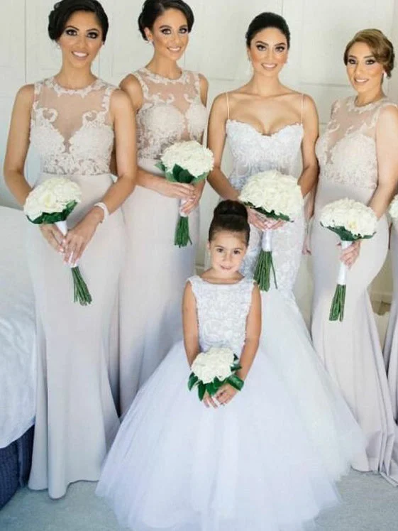 Crazy Deals Beautiful Bridesmaid Dresses Scoop Sheath Long Satin Grey Bridesmaid Dresses JKB068 Crazy Deals Beautiful Bridesmaid Dresses Scoop Sheath Long Satin Grey Bridesmaid Dresses JKB068