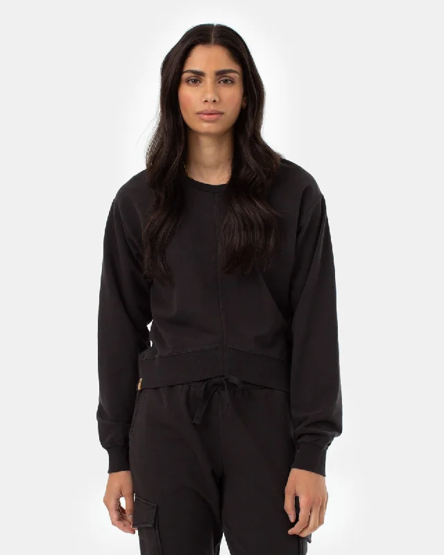 While Supplies Last chic active hoodieFrench Terry V Hem Crew