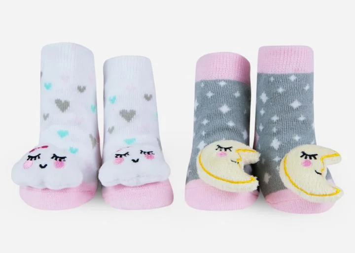 Discount Mania casual slip dressWaddle Moon and Cloud Rattle Socks