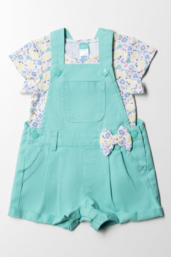 Discount Extravaganza elegant shift dressTwill Dungaree With T-shirt Turquoise Blue
