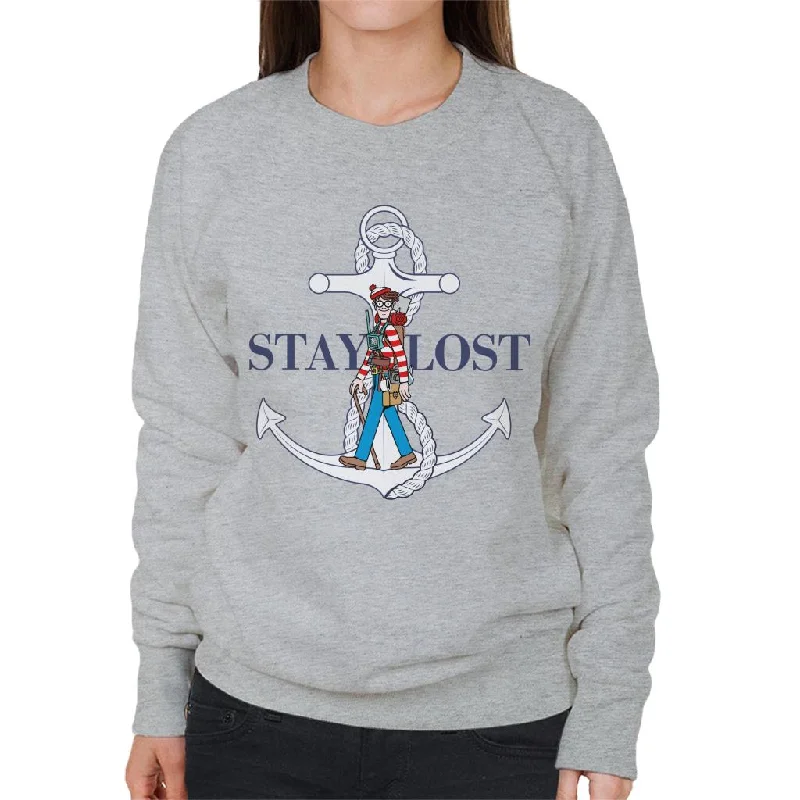 warm workout hoodieWhere's Wally Stay Lost Women's Sweatshirt