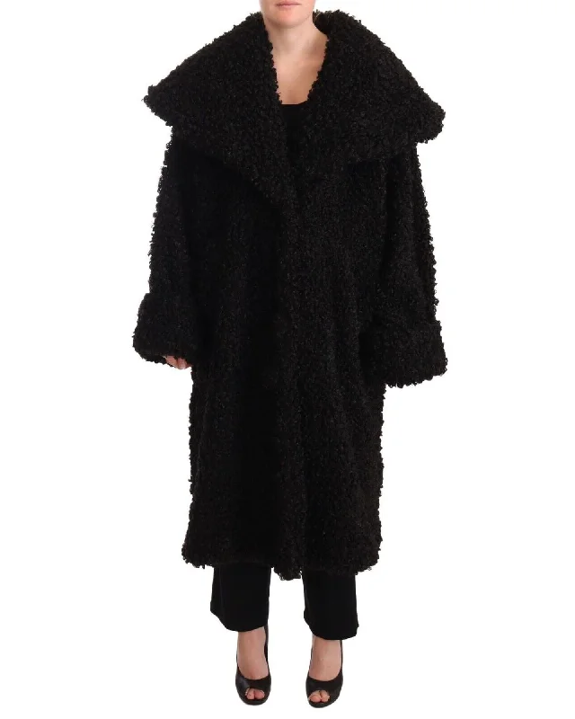 stylish rain jacketDolce & Gabbana Stylish  Fur Trench Coat