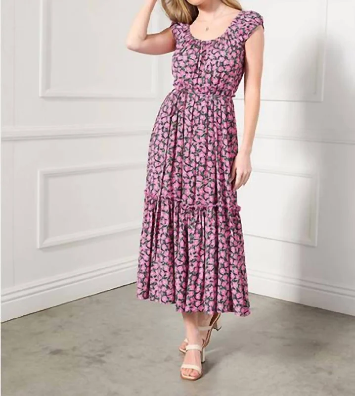 trendy dressExtended Sleeve Dress In Floral Print