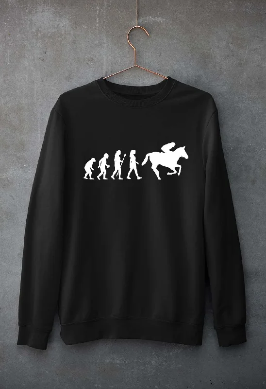 minimalistic workout hoodieHorse Riding Unisex Sweatshirt for Men/Women