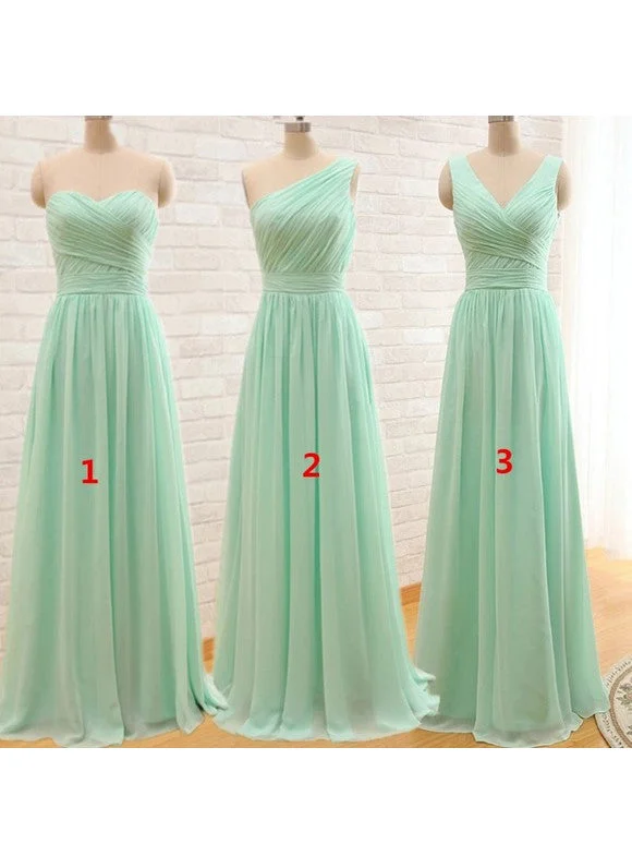 Discount Mania Bridesmaid Dresses Long Sweetheart V-neck Sage Bridesmaid Dresses #JKB002 Discount Mania Bridesmaid Dresses Long Sweetheart V-neck Sage Bridesmaid Dresses #JKB002