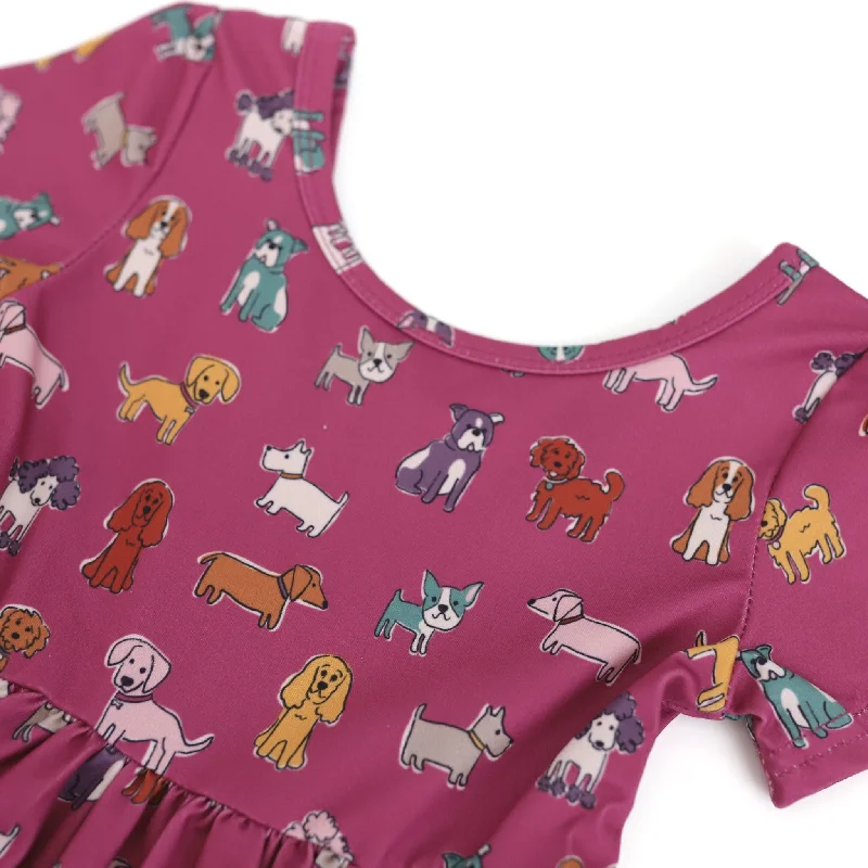 Special Discount casual slip dressDoggone Cute Charm Dress - Mulberry