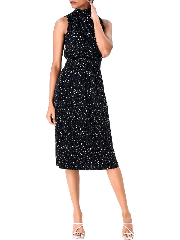 Deep Discounts form-fitting dressAria Womens Ruched Floral Midi Dress