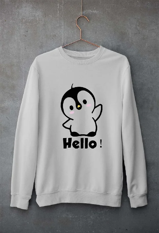 pullover workout hoodiePenguin Hello Unisex Sweatshirt for Men/Women