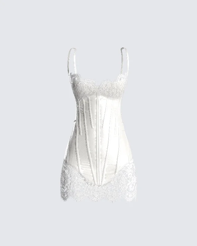 Online Specials ruffle dressRosie White Corset Dress