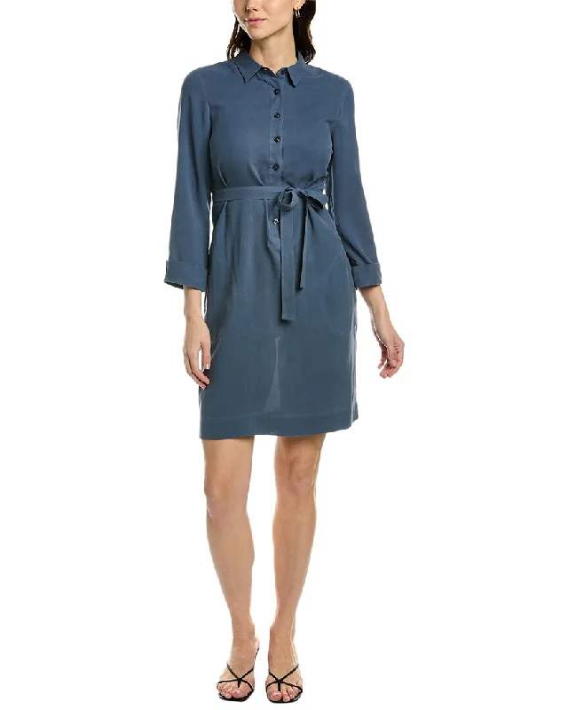 Buy Now knit dressgo>silk Silk Shirtdress