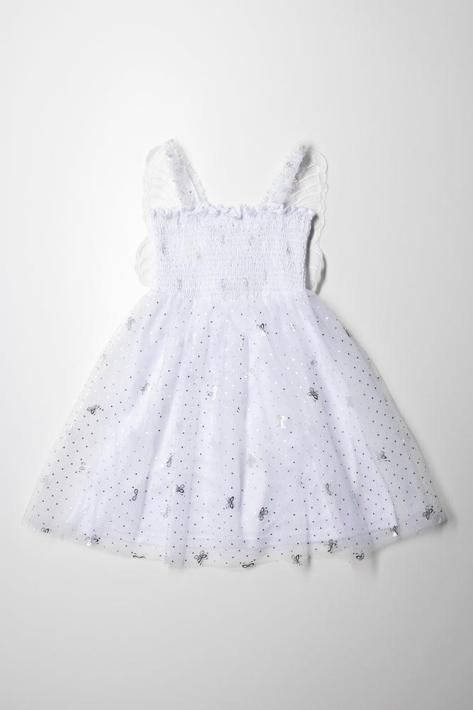 Seasonal Clearance classic fit-and-flare dressButterfly Dress White