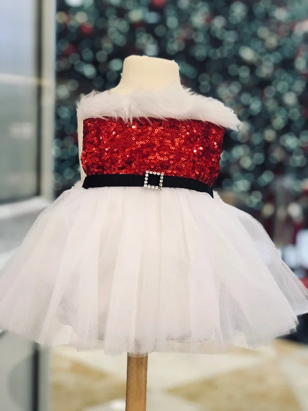 Online Specials fitted dressMrs. Claus Sequin Tutu Romper