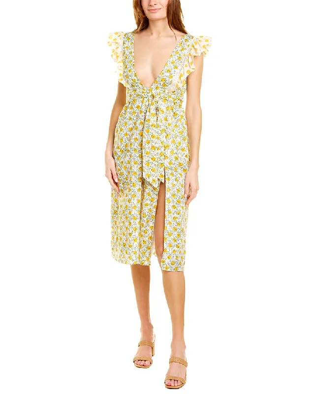 Instant Savings trendy mini dressAsh & Eden Santi Sleeveless Midi Dress