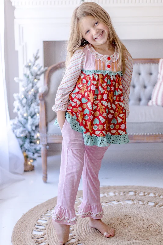 Limited Quantity luxury dressMerry Gingerbread Moments Lounge Set